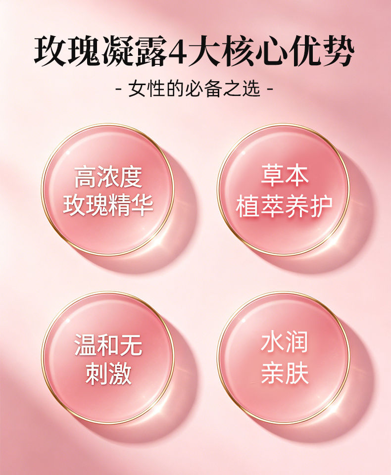 玫瑰粉嫩保健凝露